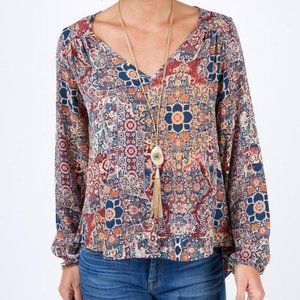 Allison Joy by Evereve Gavi print blouse